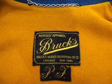 画像5: 1940's "BRUCKS" Melton Wool Cape　Blue / Mustard　size Free (5)