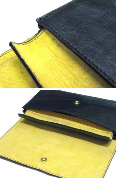 画像2: "JUTTA NEUMANN" Leather Wallet "the Waiter's Wallet"  color : Patagonia / Yellow 長財布