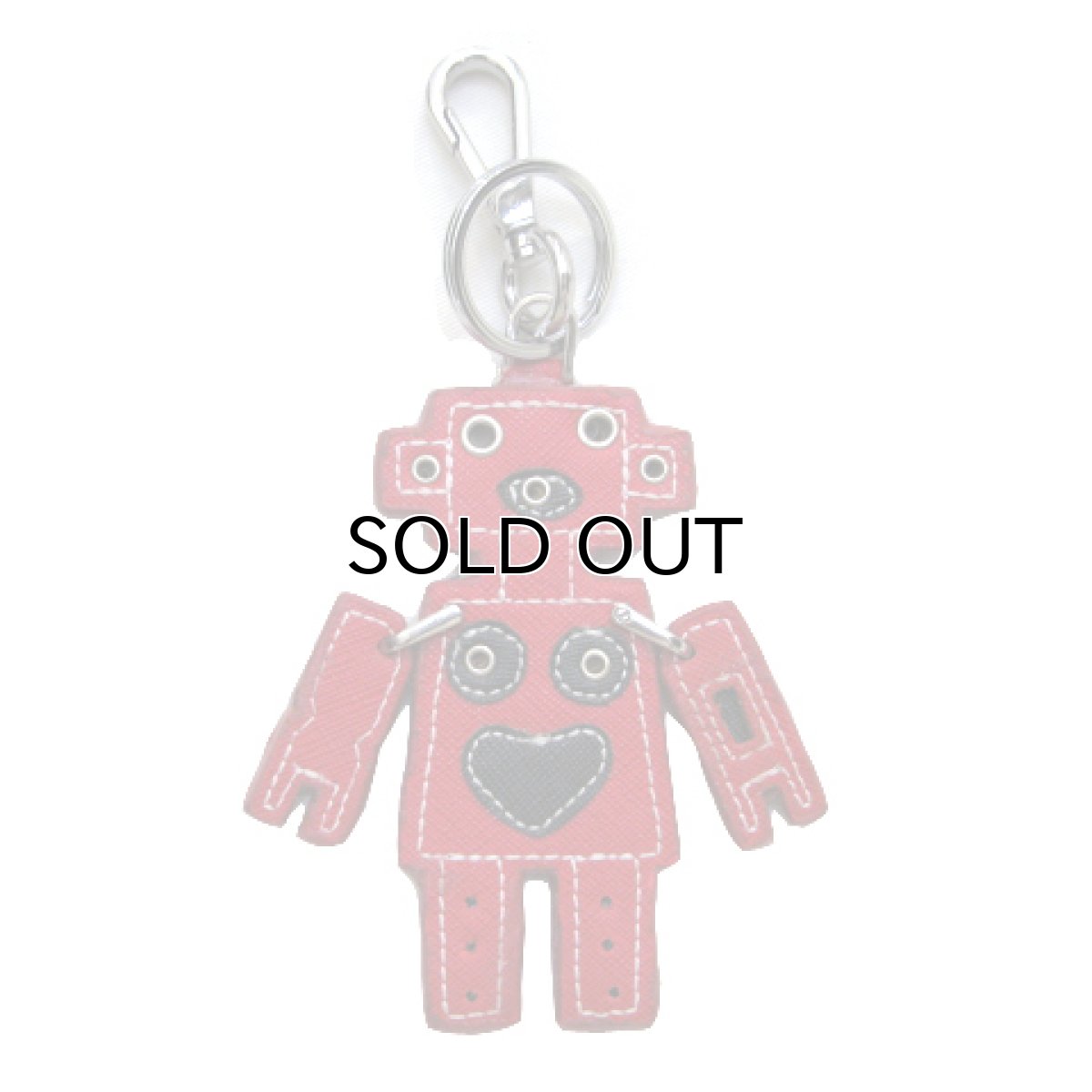 画像2: PRADA "Robot" Keychain color : Red (2)