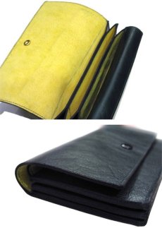 画像5: "JUTTA NEUMANN" Leather Wallet "the Waiter's Wallet"  color : Patagonia / Yellow 長財布 (5)