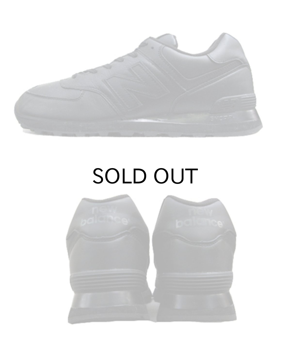 画像2: New Balance 574 Running Shoes　BLACK　size 11 1/2 (29.5 cm) (2)