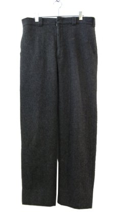 画像1: 1980's WOOLRICH Hrringbone Weave Wool Trousers　Charcoal Grey　size w 38 inch (1)