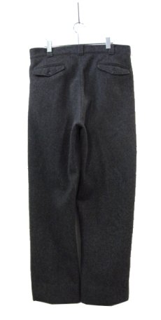 画像2: 1980's WOOLRICH Hrringbone Weave Wool Trousers　Charcoal Grey　size w 38 inch (2)