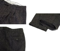 画像5: 1980's SERGIO Two‐Tuck Nep Wool Trousers　BROWN　size w 30.5 inch  (5)