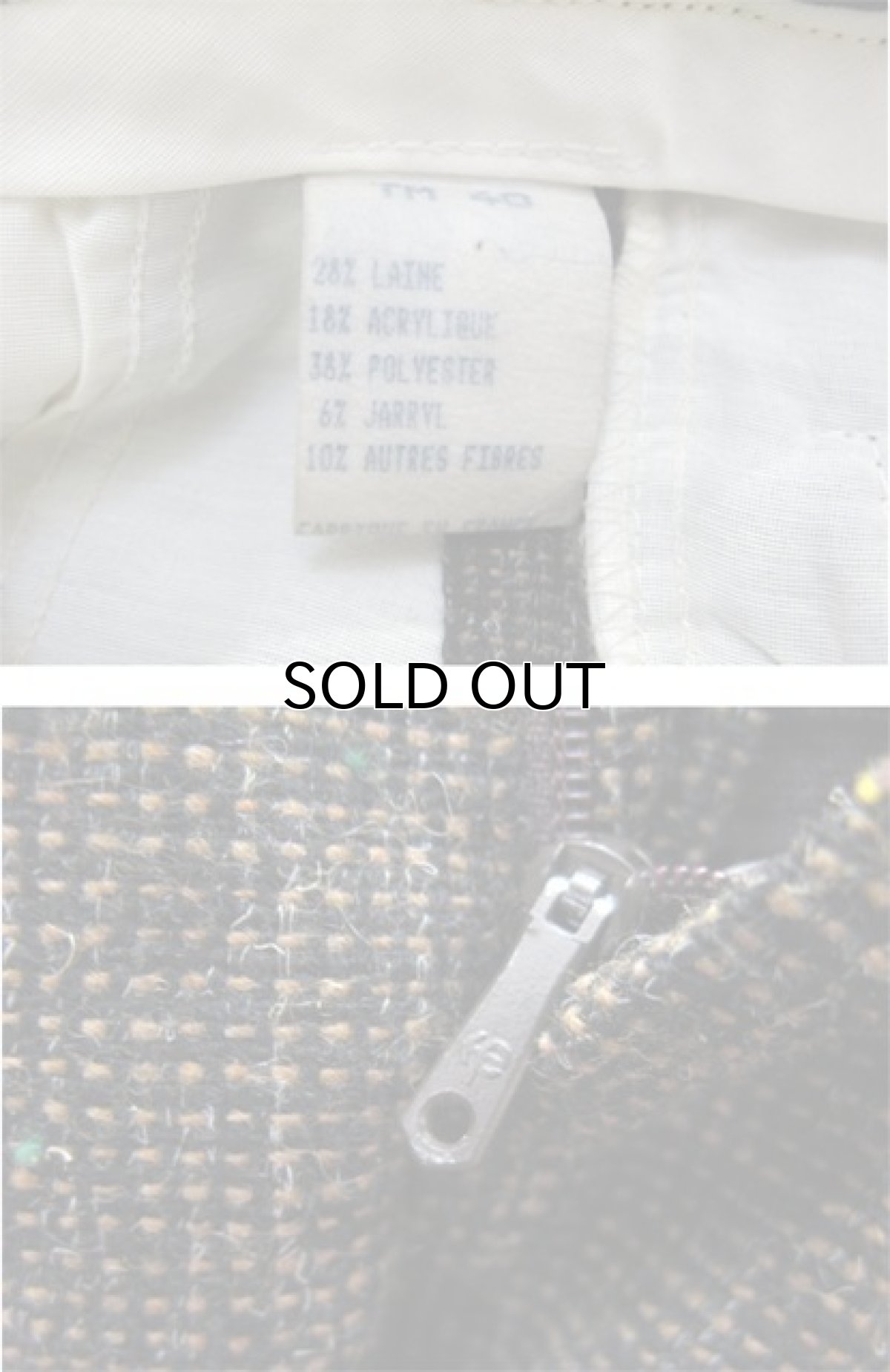 画像3: 1980's SERGIO Two‐Tuck Nep Wool Trousers　BROWN　size w 30.5 inch  (3)