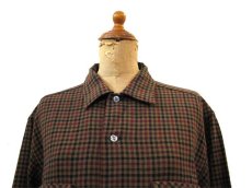 画像3: 1960's PILGRIM" L/S Wool Box Shirts　Brown / Maroon / Black　size M - L (表記 M 15 - 15 1/2) (3)