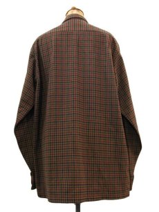 画像2: 1960's PILGRIM" L/S Wool Box Shirts　Brown / Maroon / Black　size M - L (表記 M 15 - 15 1/2) (2)
