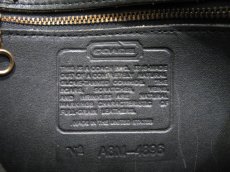 画像4: 1980-90's OLD COACH Leather Shoulder Bag with Handle　BLACK　 made in USA (4)