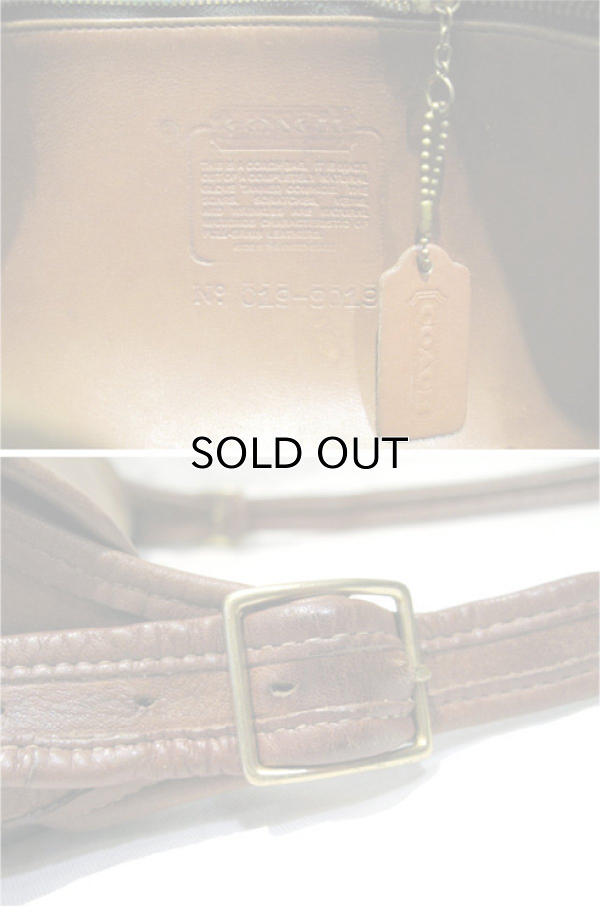 画像4: 1980-90's OLD COACH Leather Shoulder Bag  BROWN  made in USA (4)