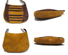 画像2: 1980's "BONNIE International" Suede Shoulder Bag　Brown / Camel (2)