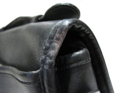 画像1: 1980-90's OLD COACH Leather Shoulder Bag with Handle　BLACK　 made in USA