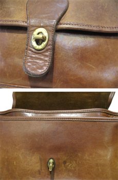 画像5: 1980-90's OLD COACH Leather Shoulder Bag 　BROWN　 made in USA (5)