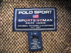 画像3: POLO SPORT Tweed Wool Duffle Coat　BROWN　size M - L (表記 M) (3)