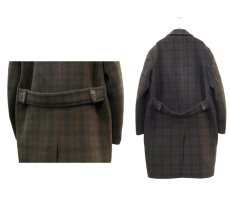 画像2: 1960's "Macintosh" Melton Wool Single Coat　OLIVE / BROWN / BLACK　size M - L (表記 不明) (2)