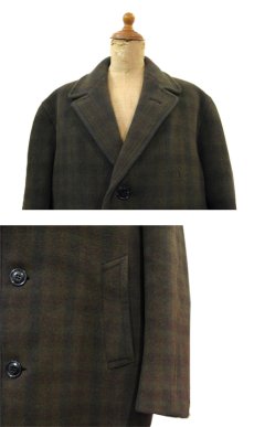 画像3: 1960's "Macintosh" Melton Wool Single Coat　OLIVE / BROWN / BLACK　size M - L (表記 不明) (3)