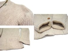 画像4: 1980's~ "L.L.Bean" Shetland Wool Cardigan　NATURAL　size M - L (表記 M) (4)