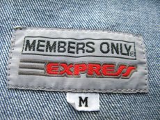 画像2: 1980's "Members Only Express" Design Denim Jacket　Blue Denim　size M (表記 M) (2)