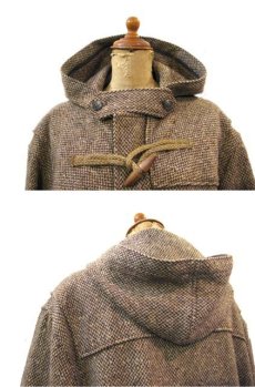 画像4: POLO SPORT Tweed Wool Duffle Coat　BROWN　size M - L (表記 M) (4)