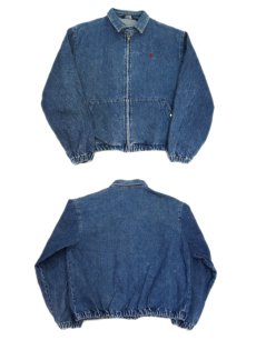 画像2: Polo by Ralph Lauren Denim Zip Up Jacket made in USA　Blue Denim　size L (表記 L) (2)