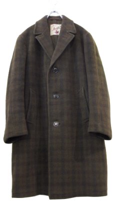 画像1: 1960's "Macintosh" Melton Wool Single Coat　OLIVE / BROWN / BLACK　size M - L (表記 不明) (1)