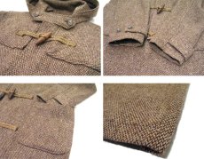 画像5: POLO SPORT Tweed Wool Duffle Coat　BROWN　size M - L (表記 M) (5)