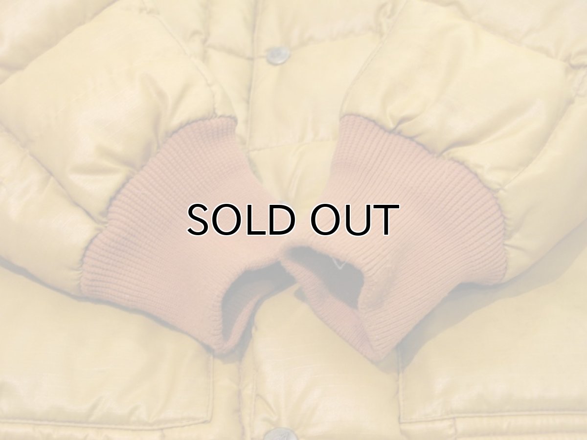 画像4: 1980's "Eddie Bauer" Stand Collar Goose Down Jacket Mustard size M (表記 不明) (4)