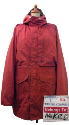 画像1: ~1980's "KIT" Padding Mountain Parka　ORANGE　size M (表記 無し) (1)