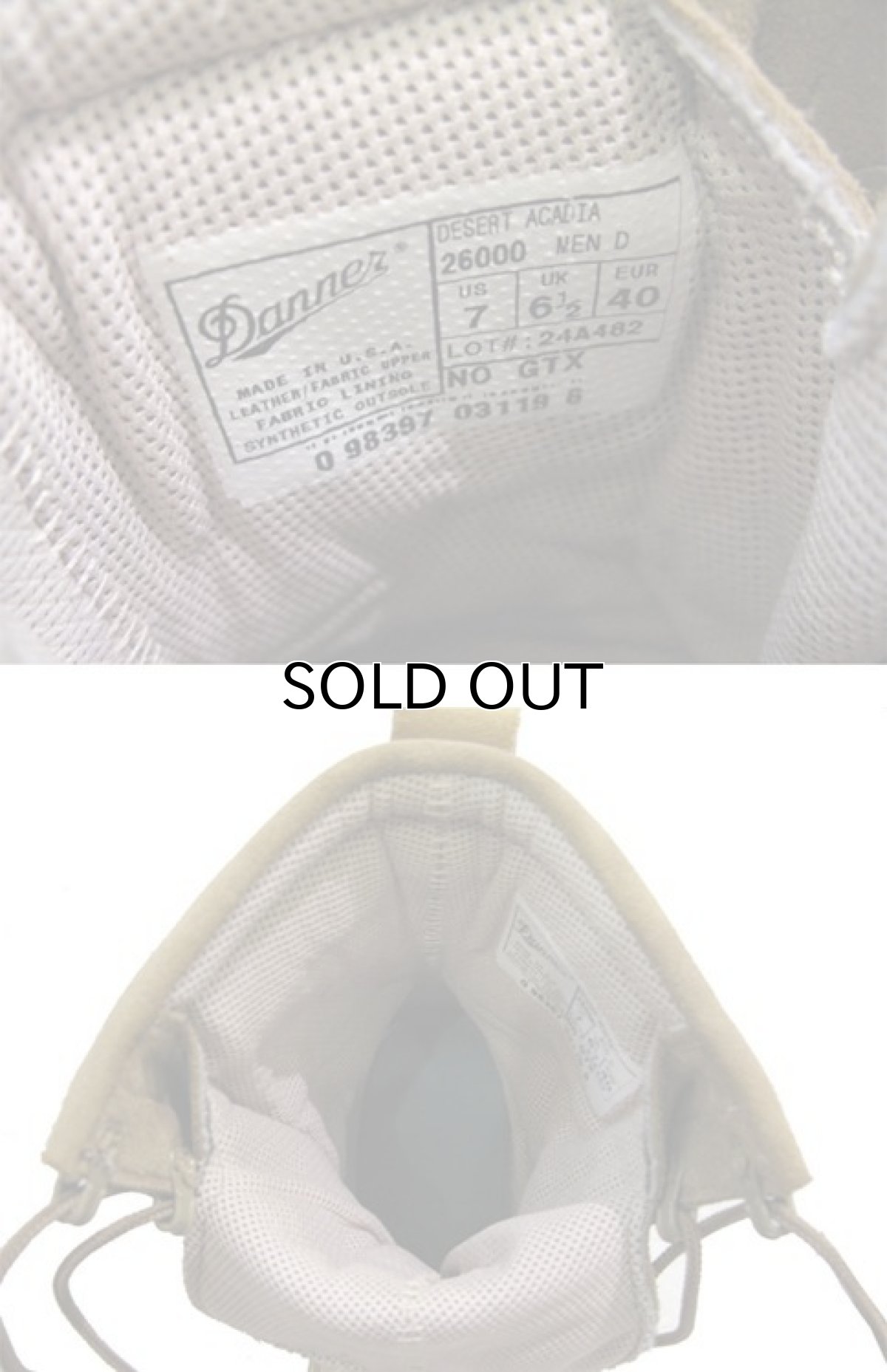 画像3: Danner "DESERT ACADIA" 8 inch Boots -made in U.S.A-　desert Beige　size 7 (約 25 cm) (3)