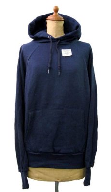 画像1: 1980's  "PANNILL KNITTING CO."  Sweat Parka  DEAD STOCK   NAVY  made in USA    size S  (表記 M) (1)