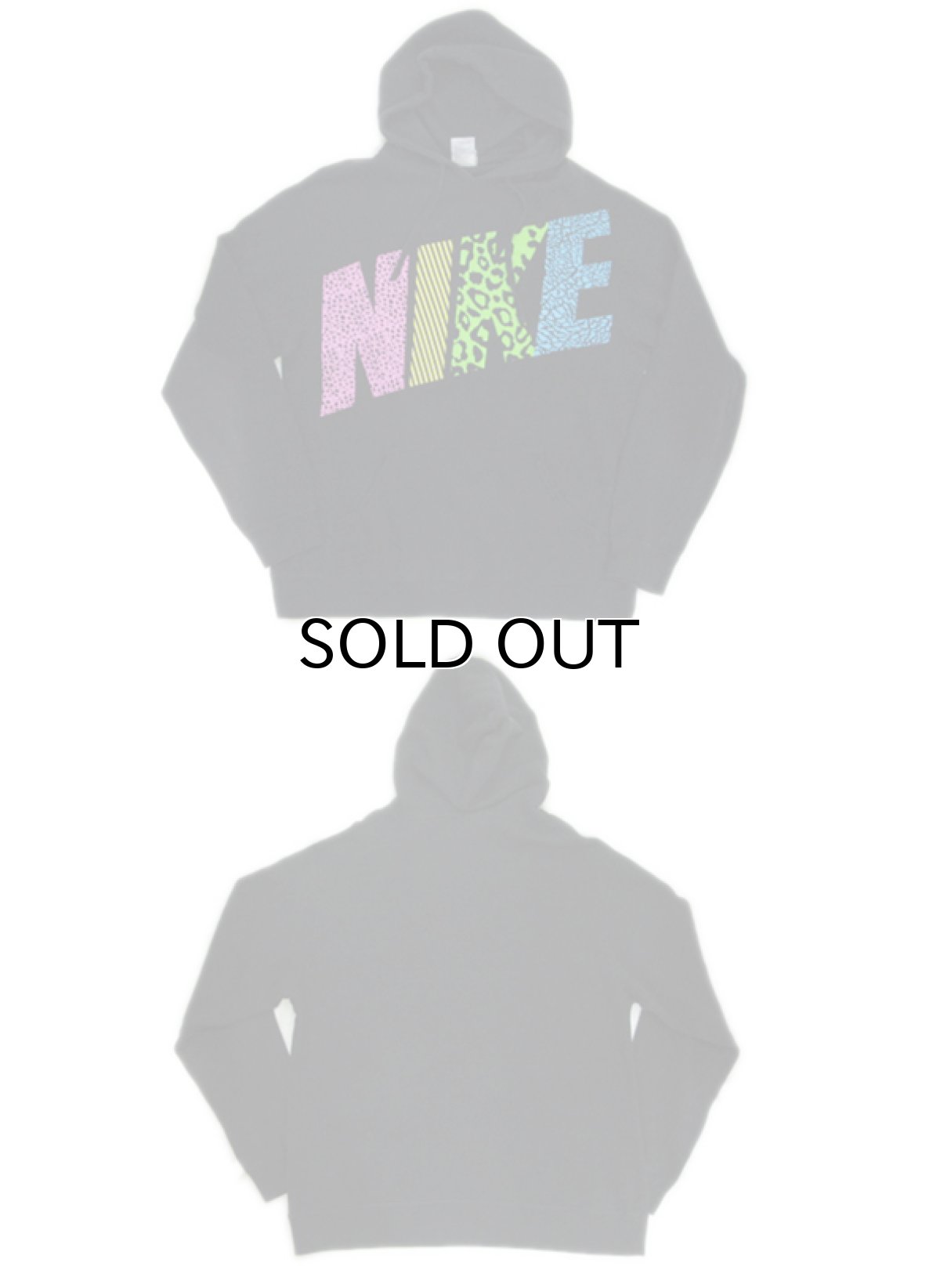 画像3: NIKE Print Sweat Parka　BLACK　size S - M (表記 M) (3)