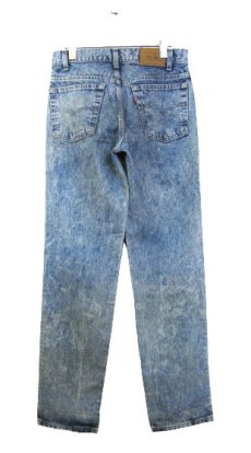 画像2: 1980's "Levi's Chemical Wash Straight Denim Pants　Blue Denim　size w 32 inch (2)