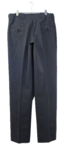 画像2: 1950's "Werstein Lindemann" Stripe Wool Trousers　Black / C.Grey　size w 32.5 inch (2)