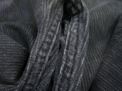 画像1: 1990's "Levi's 501 Chemical Wash Stripe Denim Pants　Black Denim　size w 30 inch (表記 30 x 34)