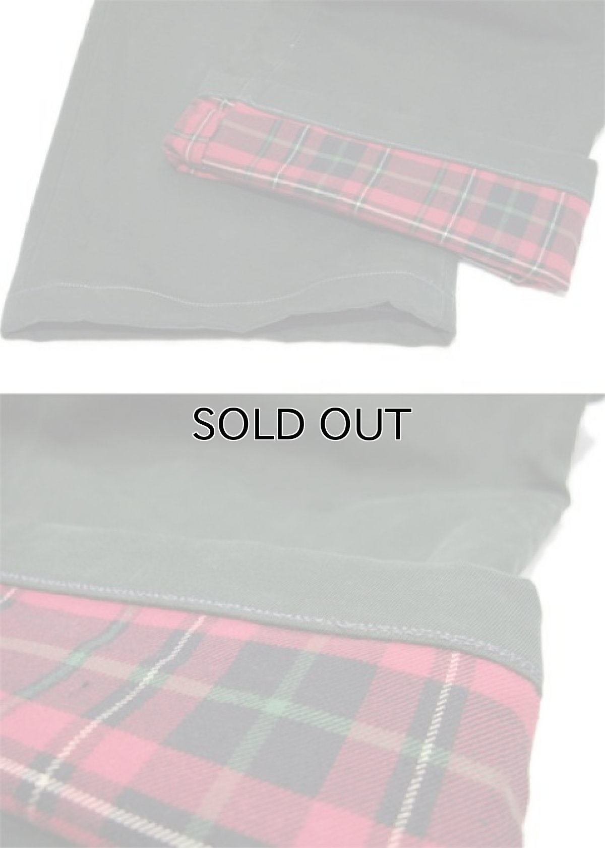 画像5: "Polo by Ralph Lauren" Hand Repair Design Cotton Trousers Dark Green / Tartan Check size w 34 inch (表記 32 x 34) (5)