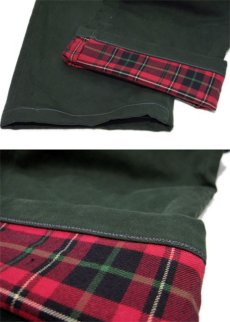 画像5: "Polo by Ralph Lauren" Hand Repair Design Cotton Trousers　Dark Green / Tartan Check　size w 34 inch (表記 32 x 34) (5)