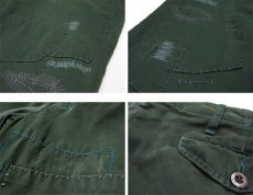 画像4: "Polo by Ralph Lauren" Hand Repair Design Cotton Trousers　Dark Green / Tartan Check　size w 34 inch (表記 32 x 34) (4)