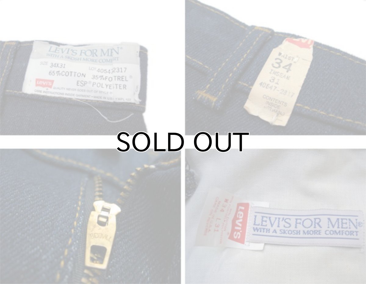 画像3: 1980's "LEVIS FOR MEN" Straight Denim Pants Blue Denim size w 33 inch (表記 34 x 31) (3)