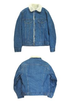 画像3: 1980's  Levi's 70605-0213 Denim Boa Jacket 2-Pockets　size M  (表記 40) (3)