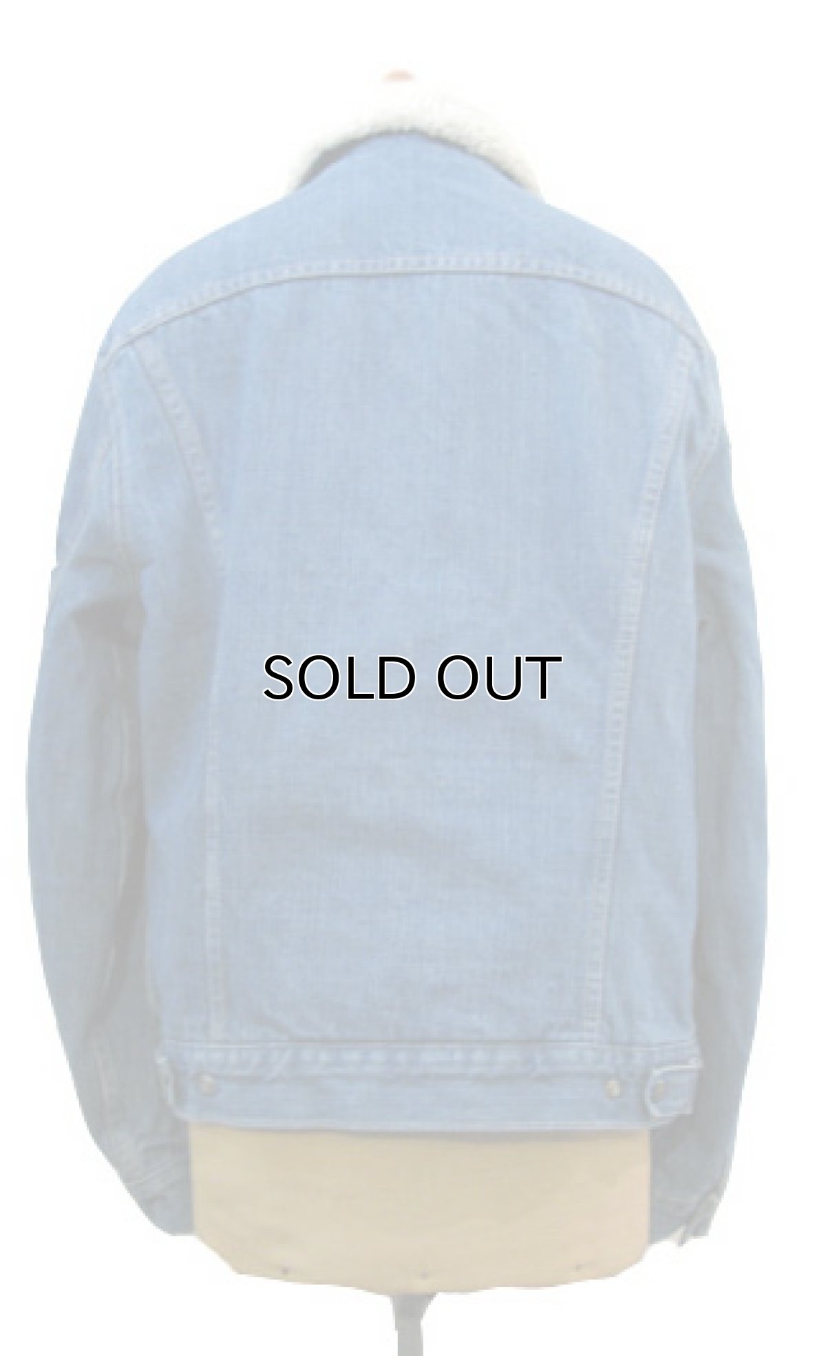 画像2: 1980's  Levi's 70605-0213 Denim Boa Jacket 2-Pockets　size M  (表記 40) (2)