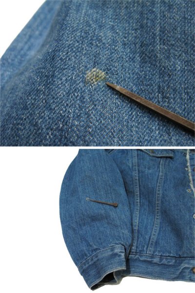 画像2: 1980's  Levi's 70605-0213 Denim Boa Jacket 2-Pockets　size M  (表記 40)
