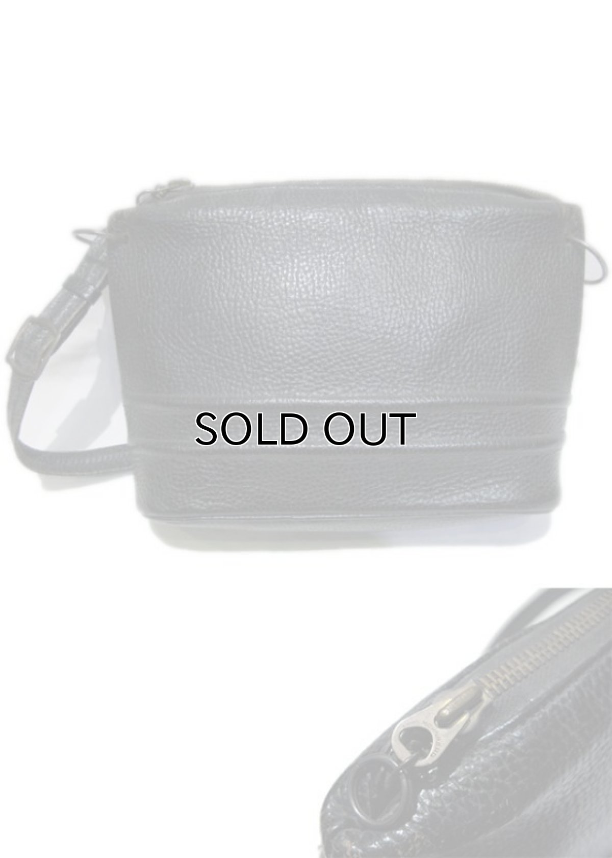 画像2: 1950's Emboss Leather Hand Bag　BLACK (2)