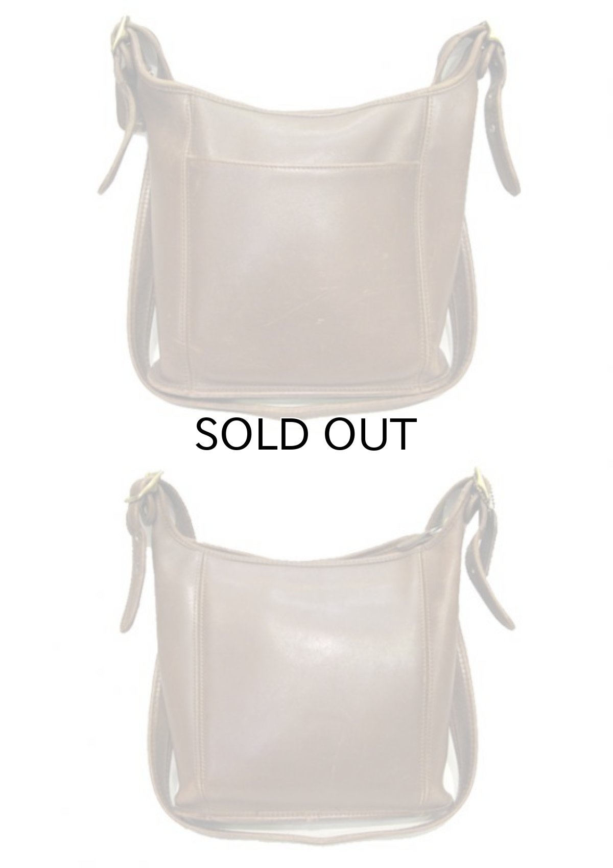 画像2: 1990's OLD Coach Leather Shoulder Bag 　BROWN (2)