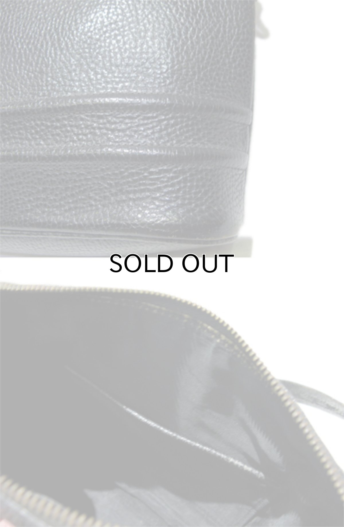 画像5: 1950's Emboss Leather Hand Bag　BLACK (5)