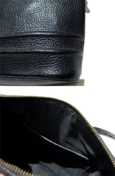 画像5: 1950's Emboss Leather Hand Bag　BLACK (5)