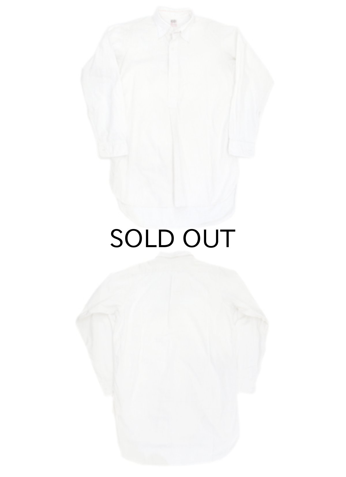 画像3: 1940's CC41 "Mentox" L/S Pullover Shirts -made in England- WHITE size M (表記 不明) (3)