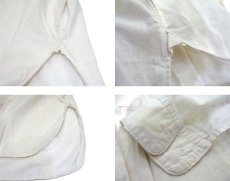 画像5: 1940's CC41 "Mentox" L/S Pullover Shirts -made in England-　WHITE　size M (表記 不明) (5)