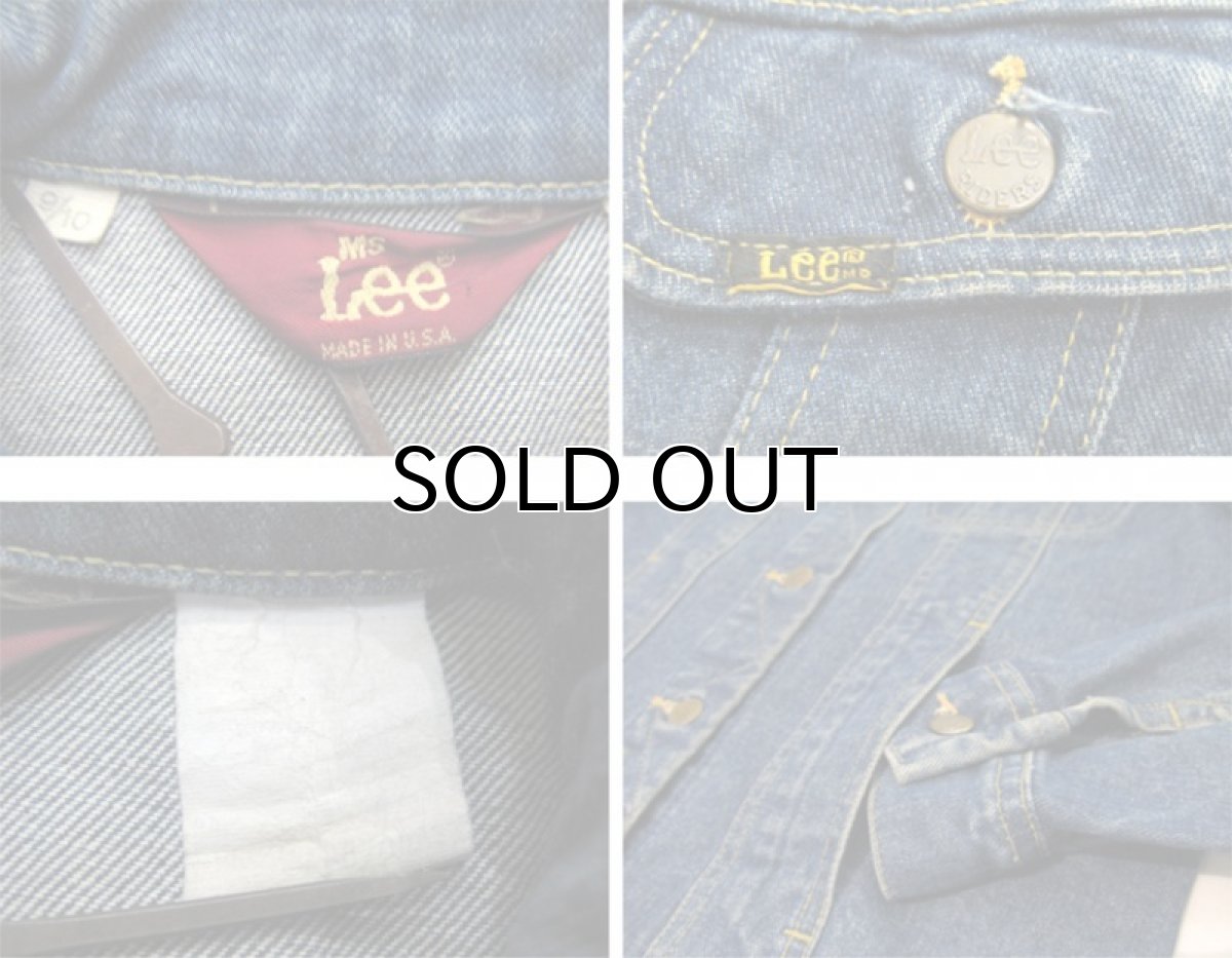 画像5: 1980's "Ms Lee" 4 Pocket Denim Jacket -made in U.S.A-　Blue Denim　size S (表記 9/10) (5)
