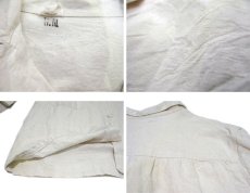 画像5: 1940's~ French MIlitary Linen Hospital Coat Dead Stock one-washed　Natural　size M (表記 不明) (5)