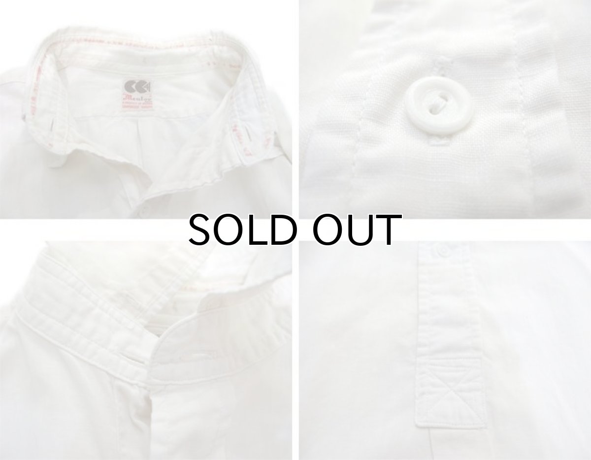 画像4: 1940's CC41 "Mentox" L/S Pullover Shirts -made in England- WHITE size M (表記 不明) (4)
