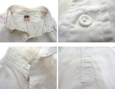 画像4: 1940's CC41 "Mentox" L/S Pullover Shirts -made in England-　WHITE　size M (表記 不明) (4)